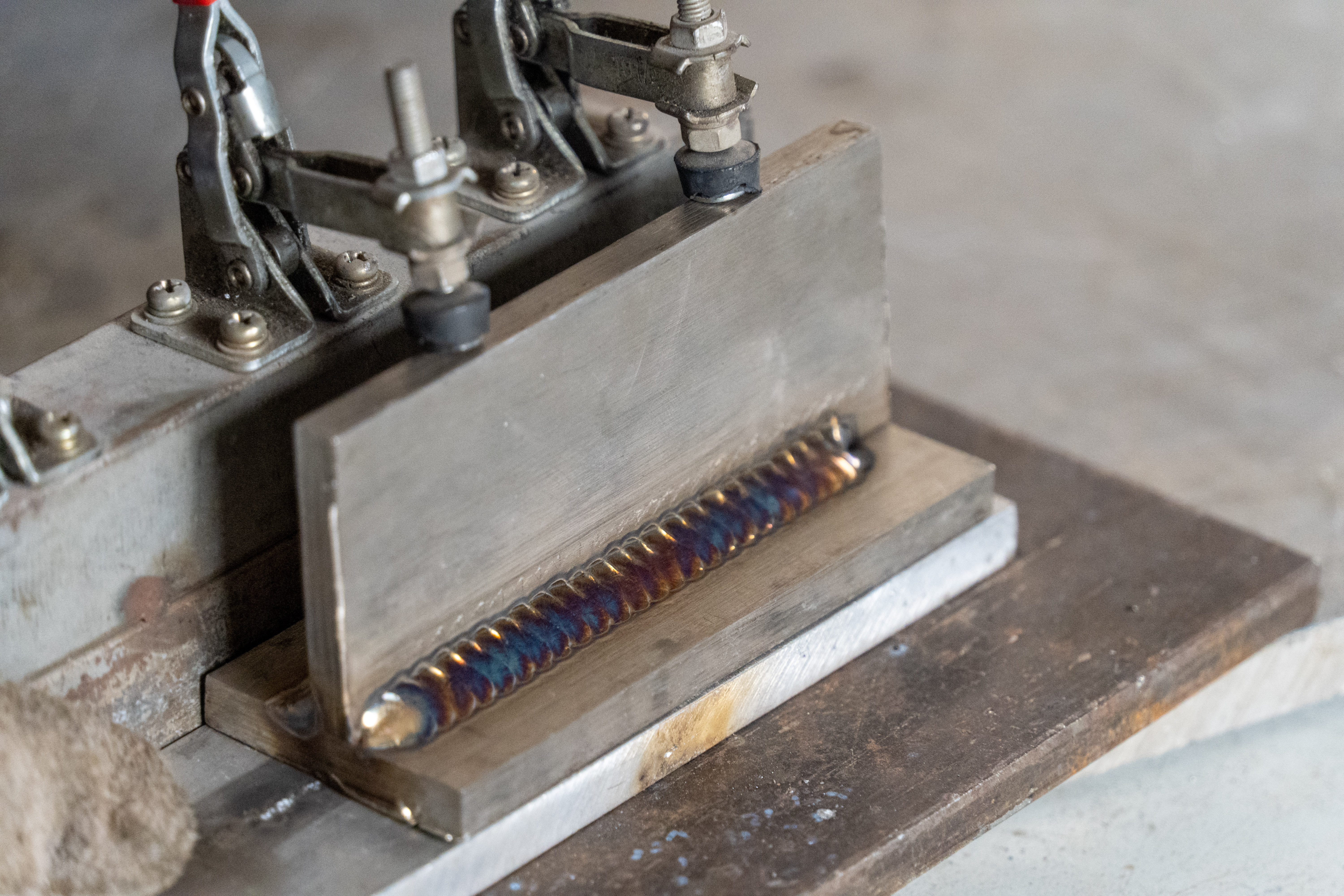 TIG-500 AC/DC workshop weld sample