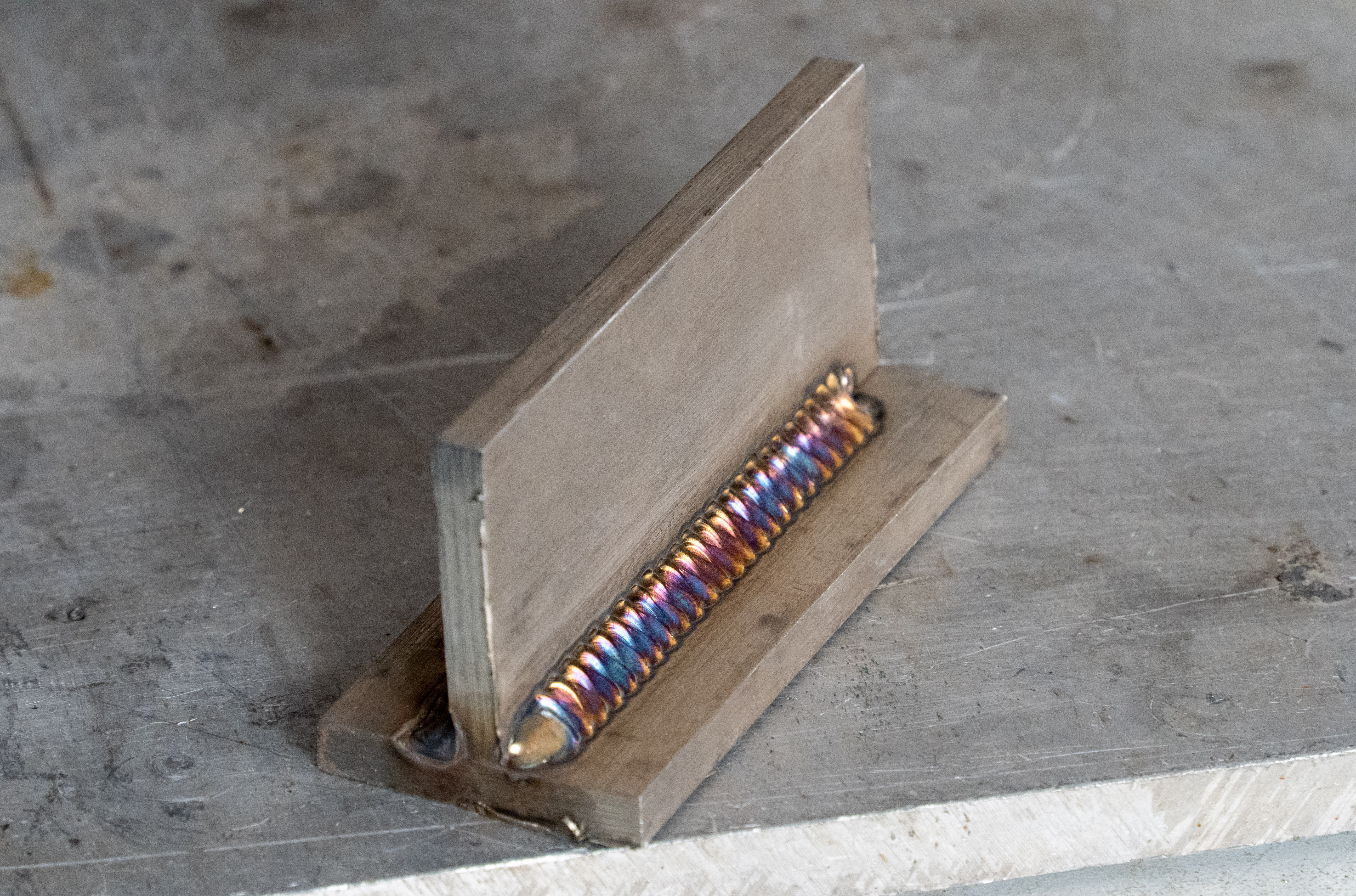 TIG-500 AC/DC workshop weld sample