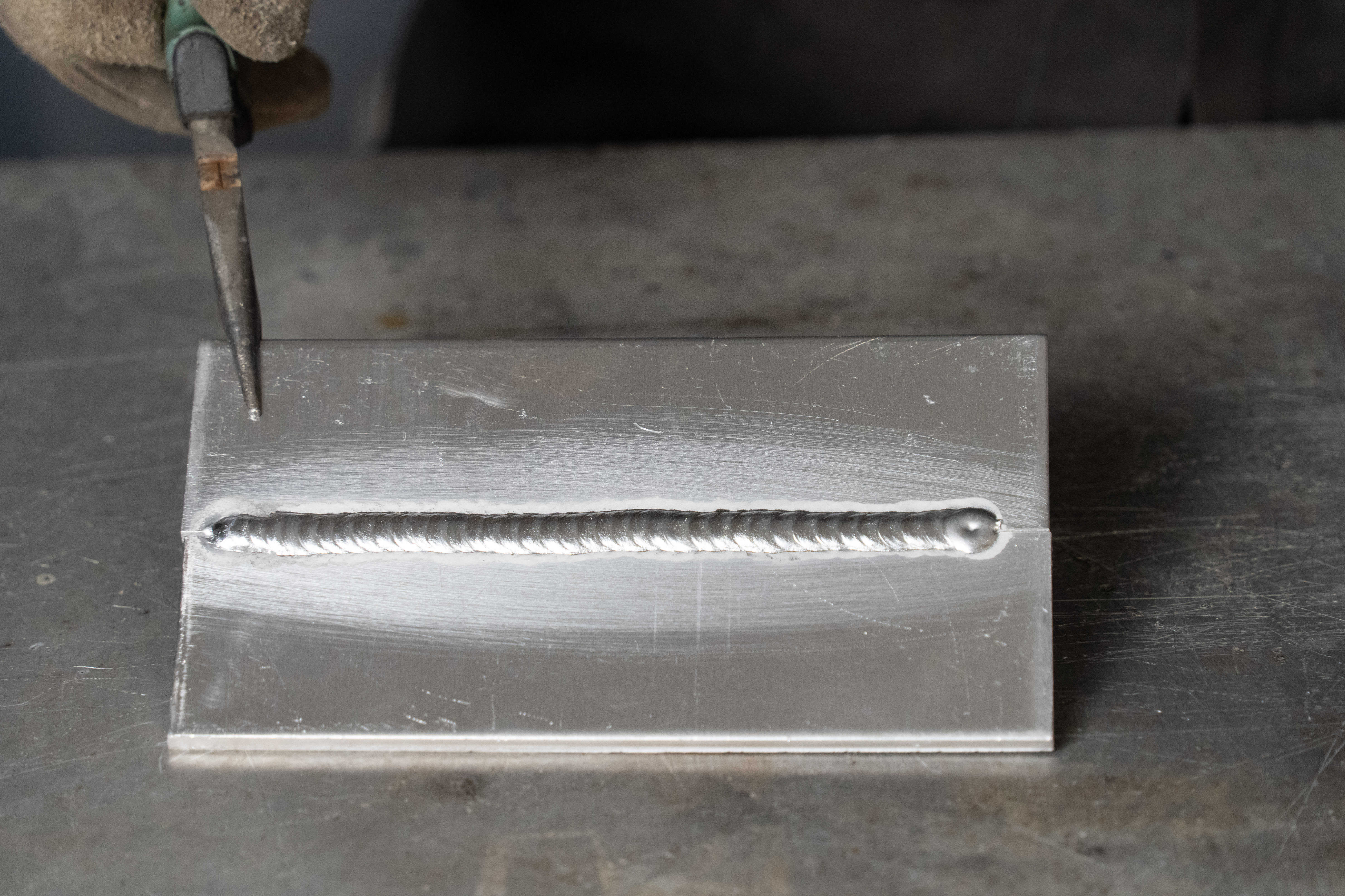 TIG-500 AC/DC workshop weld sample